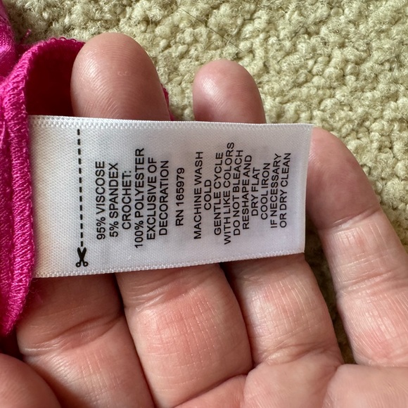 Cable and Gauge pink blouse top pink new with tags large! - Picture 4 of 7